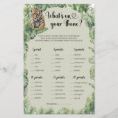 Oerwoud Safari Animals Wat is er op uw telefoon sp (Voorkant)