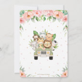 Oerwoud Safari auto roze auto - auto - auto - auto Kaart (Achterkant)