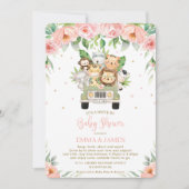 Oerwoud Safari auto roze auto - auto - auto - auto Kaart (Voorkant)