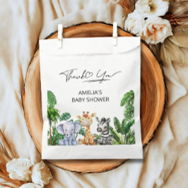 Oerwoud Safari Baby Bedankt Dieren, Tropisch Bedankzakje