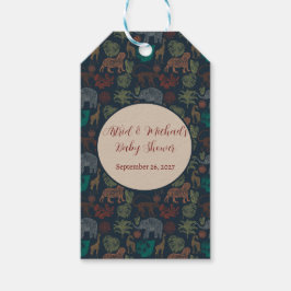  Oerwoud Safari Baby Boy Shower Cadeaulabel