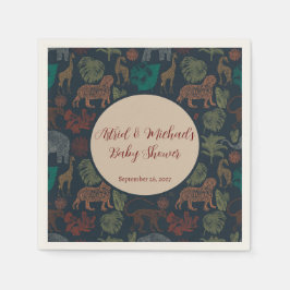  Oerwoud Safari Baby Boy Shower Servet
