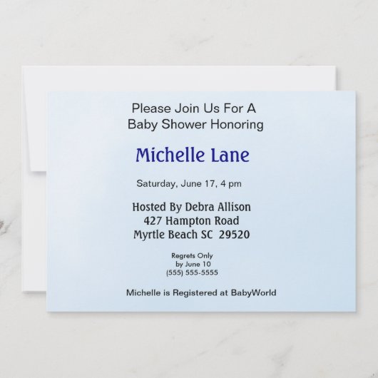 Oerwoud/Safari Baby doucheuitnodigingen Kaart (Achterkant)