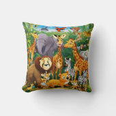 Oerwoud Safari Baby Kussen (Voorkant)