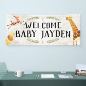 Oerwoud Safari Baby shower Banner (Beurs)