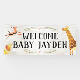 Oerwoud Safari Baby shower Banner