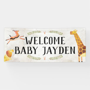 Oerwoud Safari Baby shower Banner