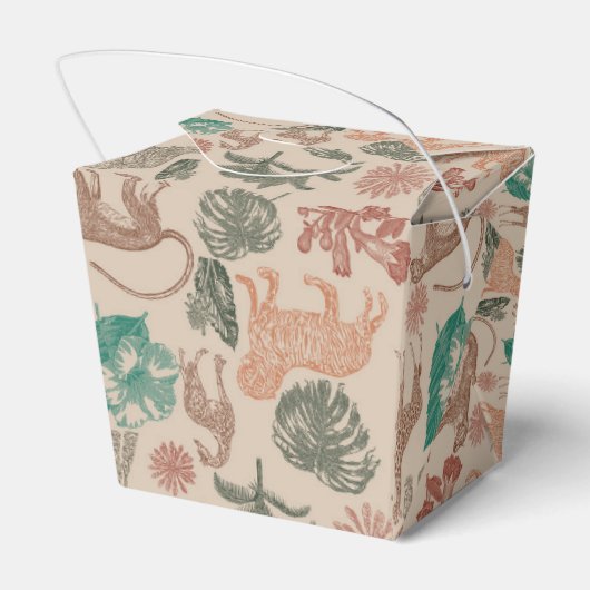  Oerwoud Safari Baby shower Bedankdoosjes (Achterkant)