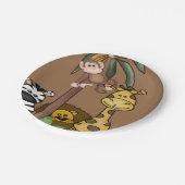 Oerwoud Safari Baby shower Borden Papieren Bordje (Gekanteld)