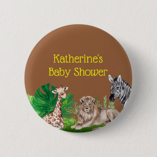 Oerwoud Safari Baby shower Button