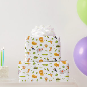 Oerwoud Safari Baby shower Cadeaupapier
