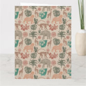  Oerwoud Safari Baby shower Dank u kaart (Achterkant)