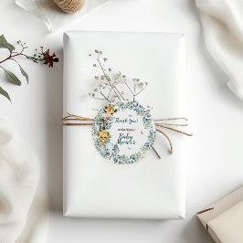 Oerwoud Safari Baby shower Dank u Ronde Sticker