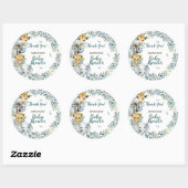 Oerwoud Safari Baby shower Dank u Ronde Sticker (Vel)