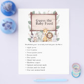 Oerwoud Safari Baby shower Games Flyer (Enkel)