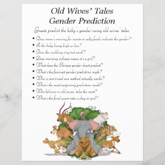 Oerwoud Safari Baby shower Games Flyer