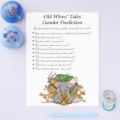 Oerwoud Safari Baby shower Games Flyer (Enkel)