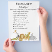 Oerwoud Safari Baby shower Games Flyer (Hand)