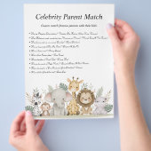 Oerwoud Safari Baby shower Games Flyer (Hand)