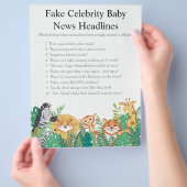 Oerwoud Safari Baby shower Games Flyer (Hand)