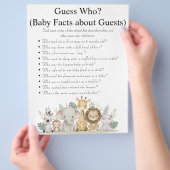 Oerwoud Safari Baby shower Games Flyer (Hand)