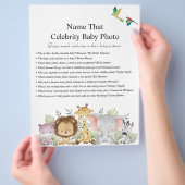 Oerwoud Safari Baby shower Games Flyer (Hand)