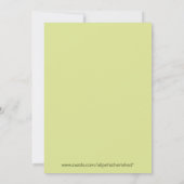 Oerwoud Safari Baby Shower Invitaties 5 x 7 formaa Kaart (Achterkant)