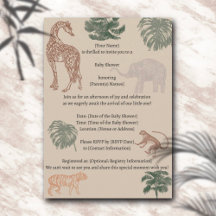  Oerwoud Safari Baby shower