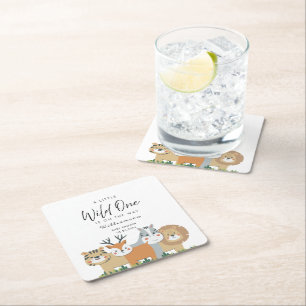Oerwoud Safari Baby shower Kartonnen Onderzetters