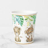 Oerwoud Safari Baby shower Paper cup Papieren Bekers (Rechts)