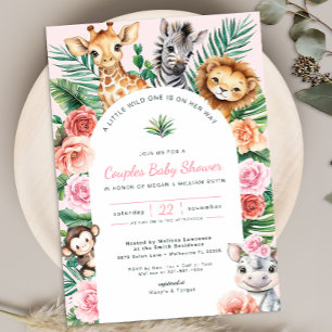 Oerwoud Safari Baby shower Paren Feest Kaart
