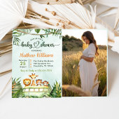 Oerwoud Safari Baby shower Party Foto Kaart