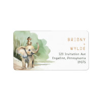 Oerwoud Safari Baby shower RSVP-retouradres