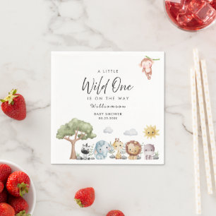 Oerwoud Safari Baby shower Servet