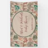  Oerwoud Safari Baby shower Spandoek (Verticaal)