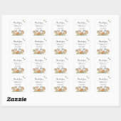 Oerwoud Safari Baby shower Vierkante Sticker (Vel)
