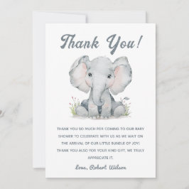 Oerwoud Safari Baby shower voor jongen Kaart