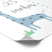 Oerwoud Safari Baby Stats Poster (Hoek)