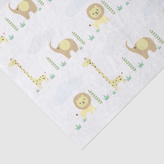 Oerwoud Safari Baby Tissue Paper Tissuepapier (Detail)