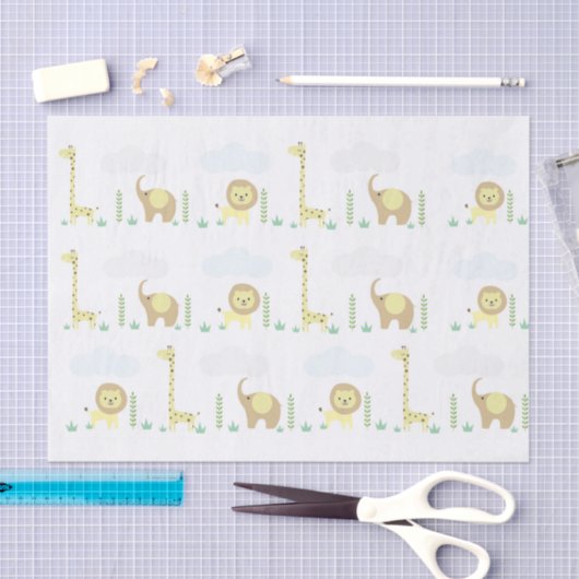 Oerwoud Safari Baby Tissue Paper Tissuepapier (Craft)