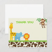 Oerwoud Safari - Bedankt voor je notities (Voorkant / Achterkant)