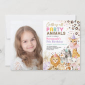 Oerwoud Safari Birthday Kaart (Voorkant)