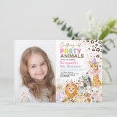 Oerwoud Safari Birthday Kaart (Staand voorkant)