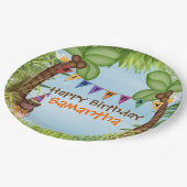 Oerwoud Safari Birthday Paper Bord (Gekanteld)