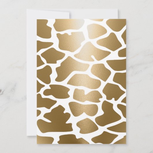 Oerwoud, Safari Birthday Party Kaart (Achterkant)