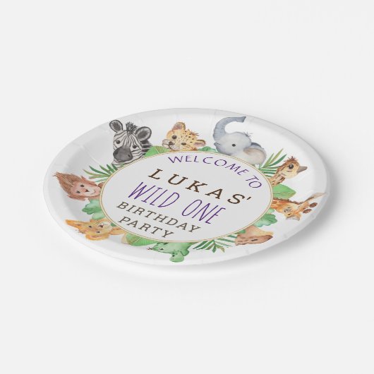 Oerwoud Safari Birthday Party Paper Bord (Gekanteld)
