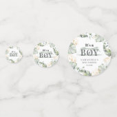 Oerwoud Safari Botanical Boy Baby shower Confetti (Achterkanten)
