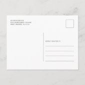 Oerwoud Safari Botanical Boy Giraffe Baby shower Uitnodiging Briefkaart (Achterkant)