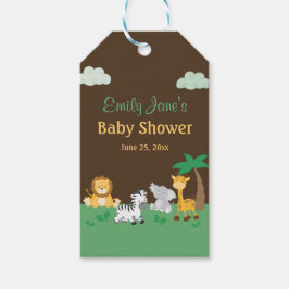 Oerwoud Safari Boy Baby shower Gift Labels Cadeaulabel
