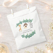 Oerwoud Safari Boys Giraffe Leeuw Zebra 1e Verjaar Bedankzakje (Geknipt)